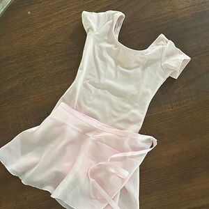 Pink Ballet Leotard with Skirt